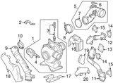 Turbocharger Exhaust Pipe Clamp - GM (97354769)