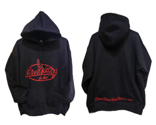 Speed Stop Hoodie Black/Red