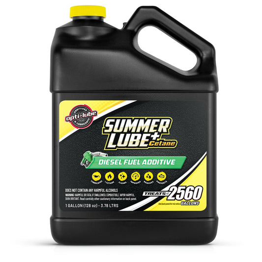 Optilube Summer Lube + Cetane Diesel Fuel Additive 1 Gallon Treats up to 2560 Gal